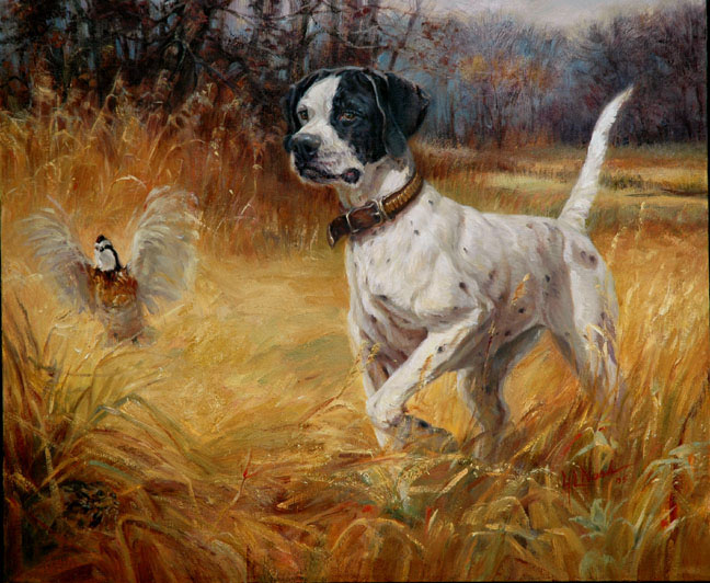 Pointer & Flushing Quail